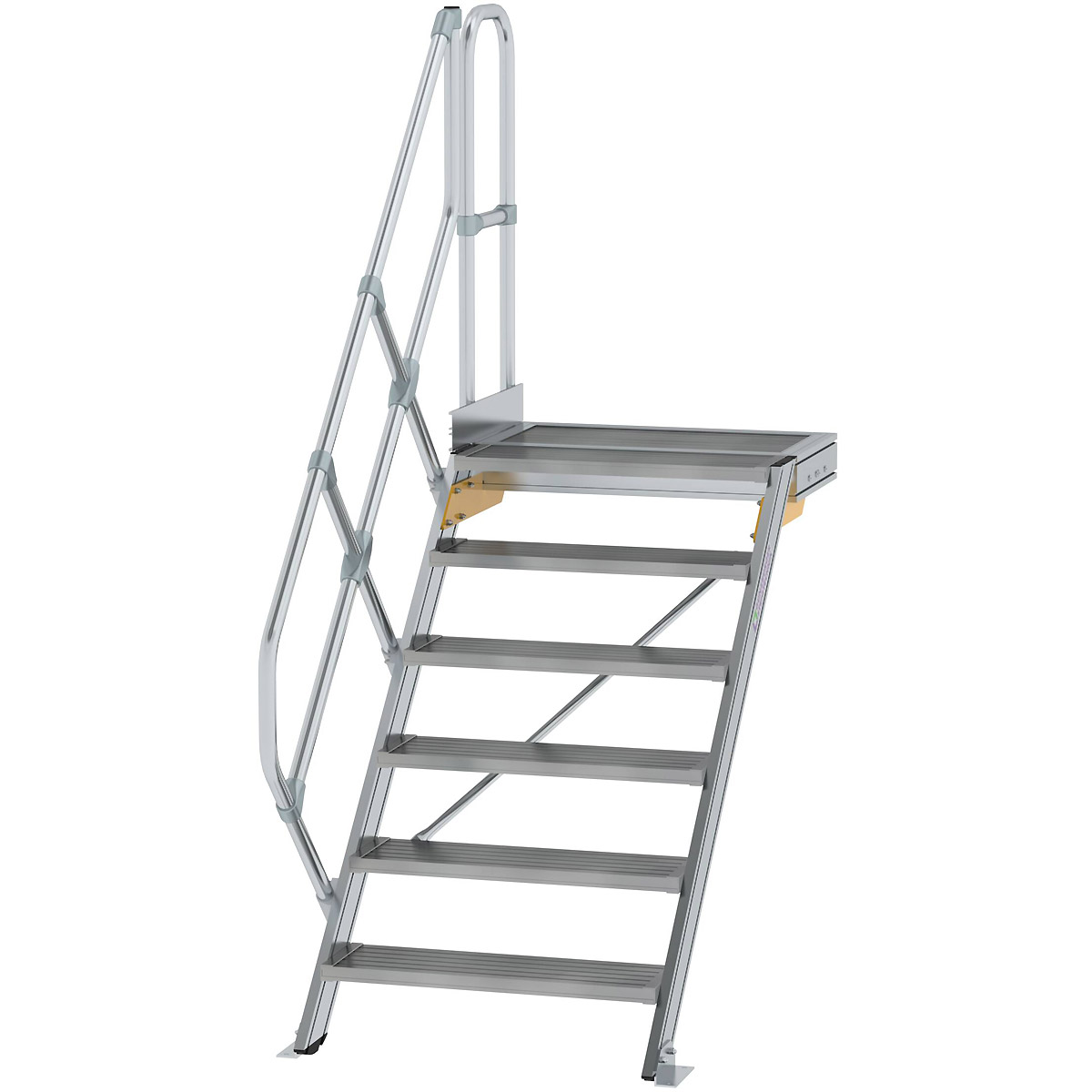 Munk Treppe mit Plattform 45° Stufenbreite 800 mm