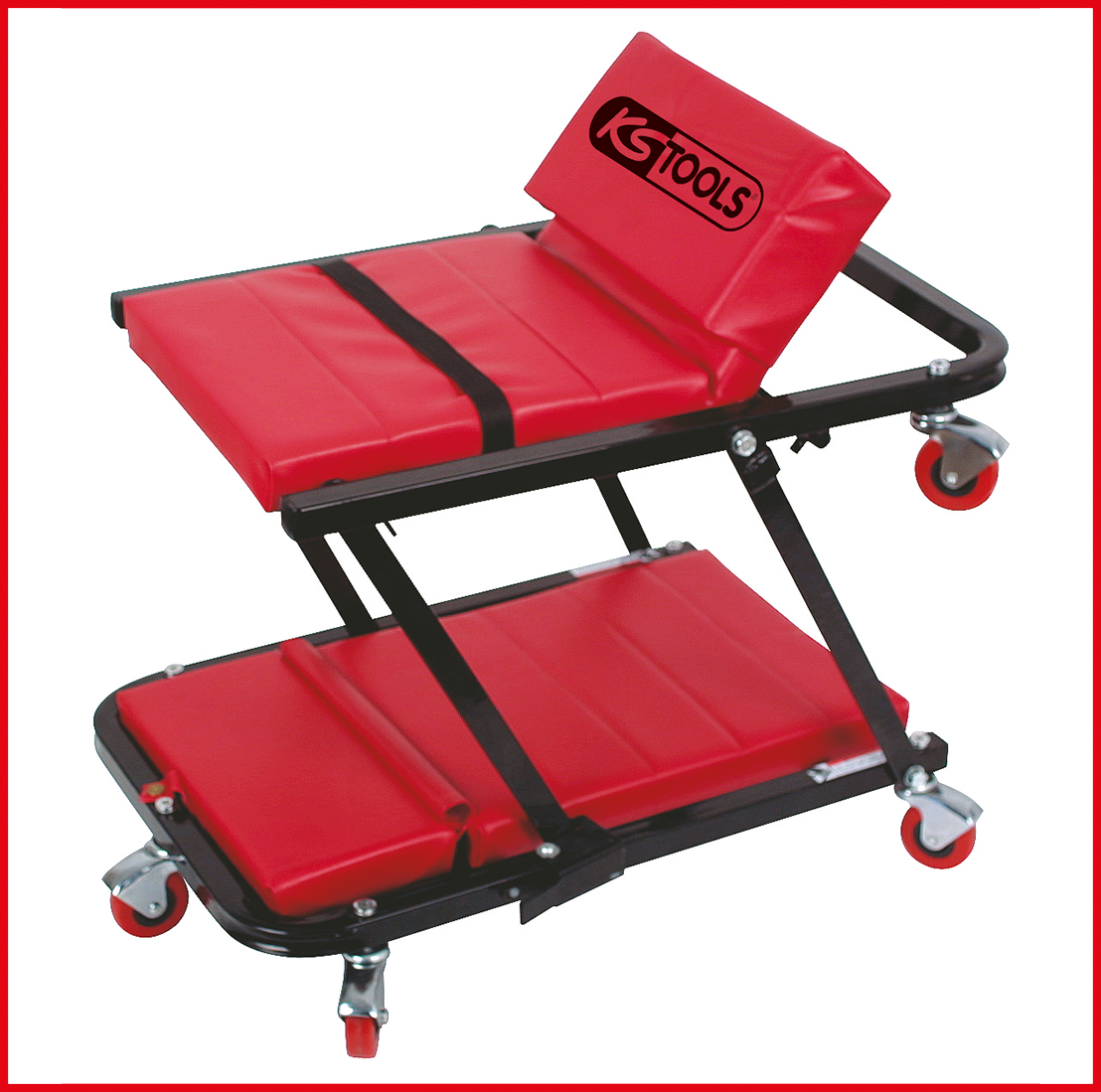KS Tools Fahrbare Liege und Klappsitz, 1200x420mm