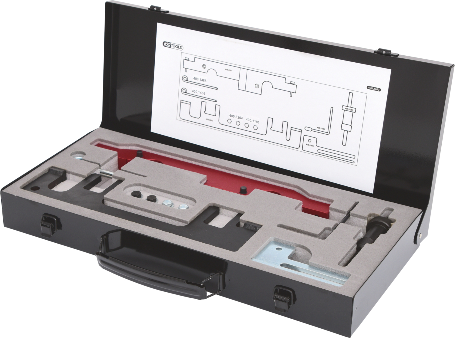 KS Tools Motoreinstell-Werkzeug-Satz für BMW, 13-tlg