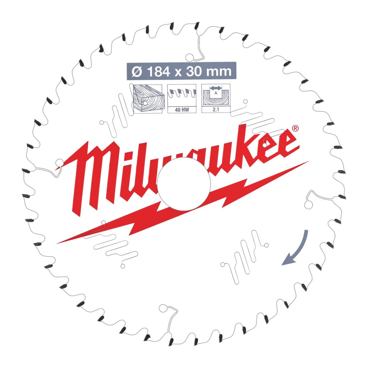 Milwaukee - KREISSÄGEBLATT 184/30MM Z40 HOLZ - 4932471298