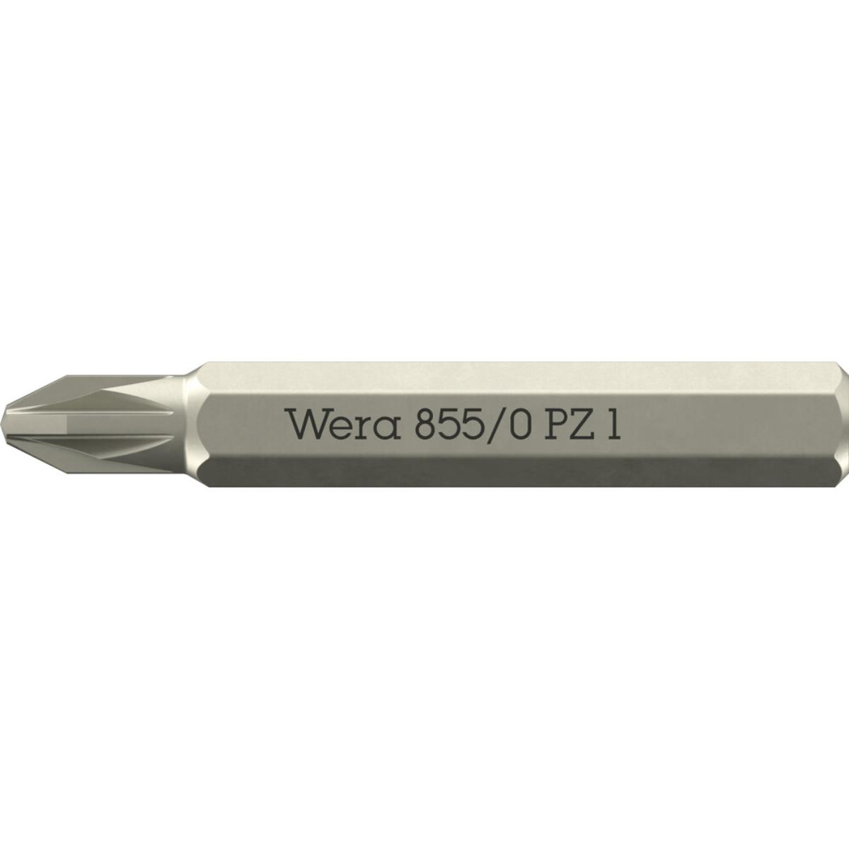 Wera 855/0 Micro Bits geeignet für Pozidriv-Schrauben, PZ 1 x 30 mm