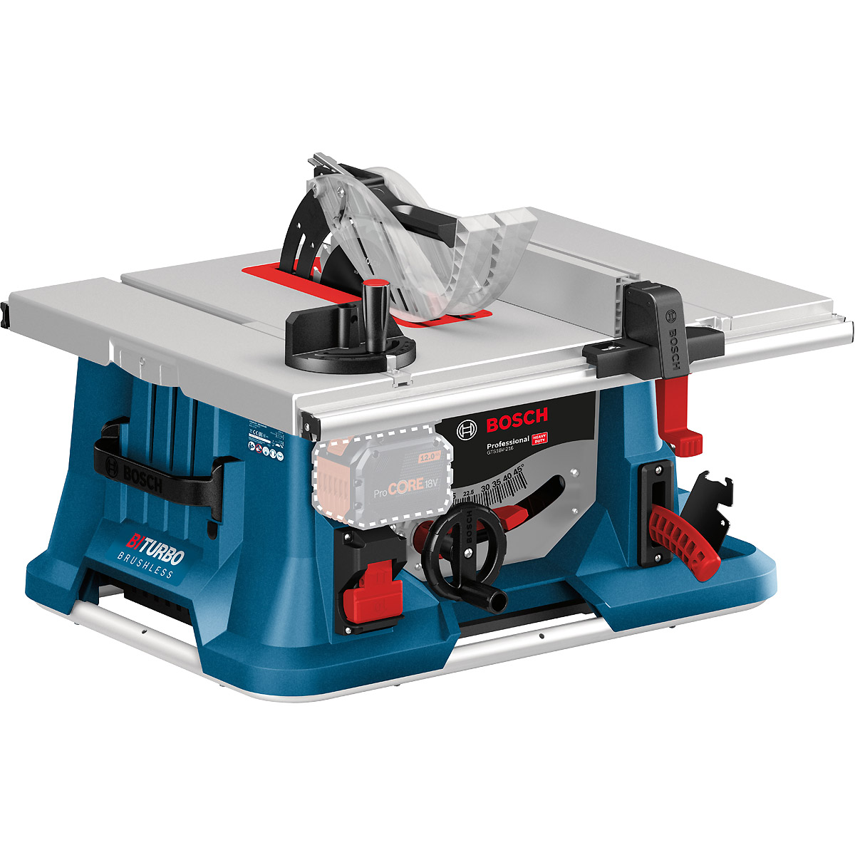 Bosch Akku-Tischkreissäge BITURBO GTS 18V-216