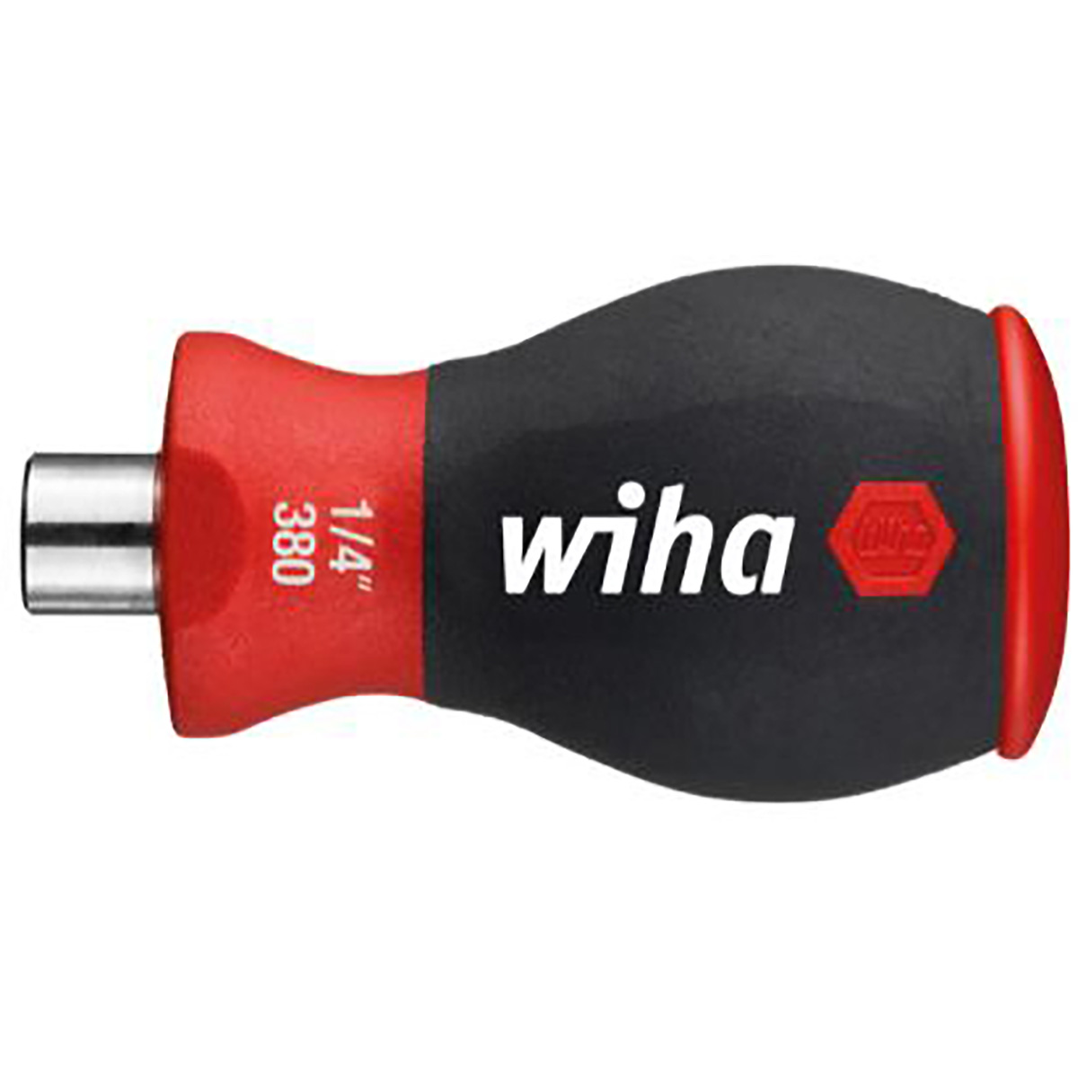 Wiha Schraubendreher mit Bit Magazin magnetisch TORX mit 6 Bits, Stubby, 1/4 zoll in SB-Kartonverpackung