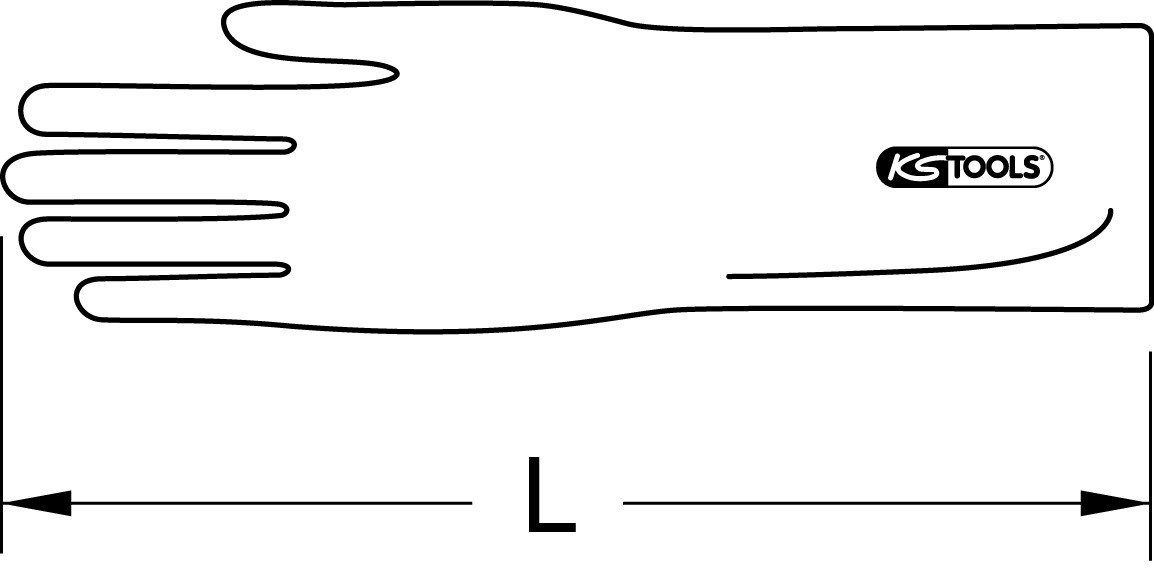 KS Tools Elektriker-Schutzhandschuh mit Schutzisolierung