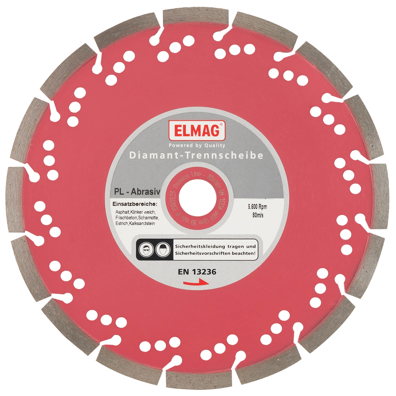 ELMAG Diamantscheibe PREMIUM LINE - ABRASIV (Bohrung: 25,4 mm)