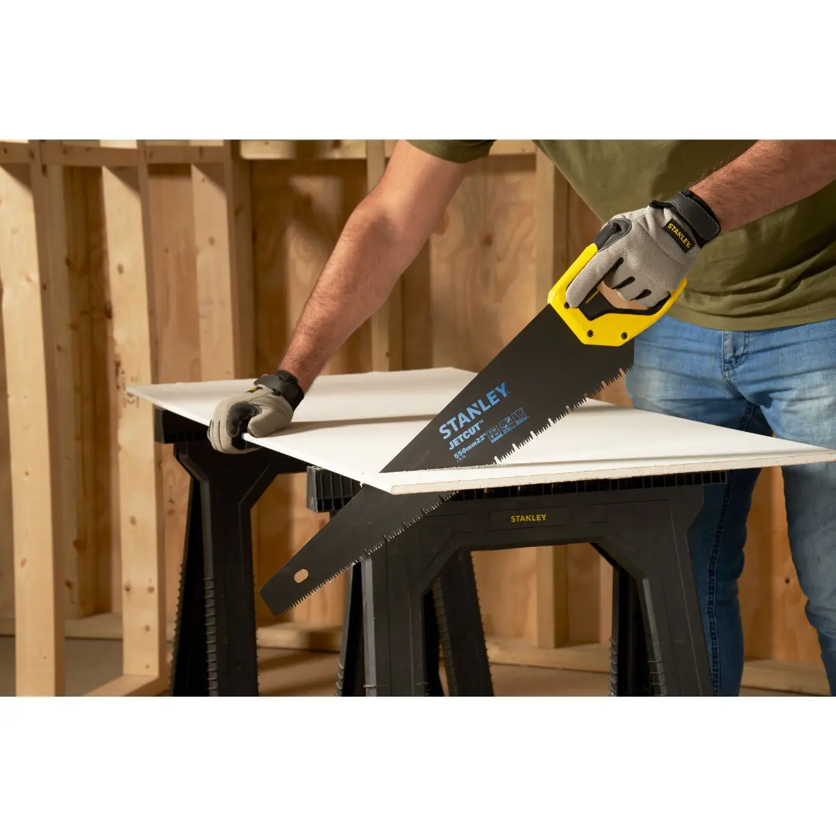 STANLEY JETCUT-Gipskartonsäge Appliflon 550mm 7TPI