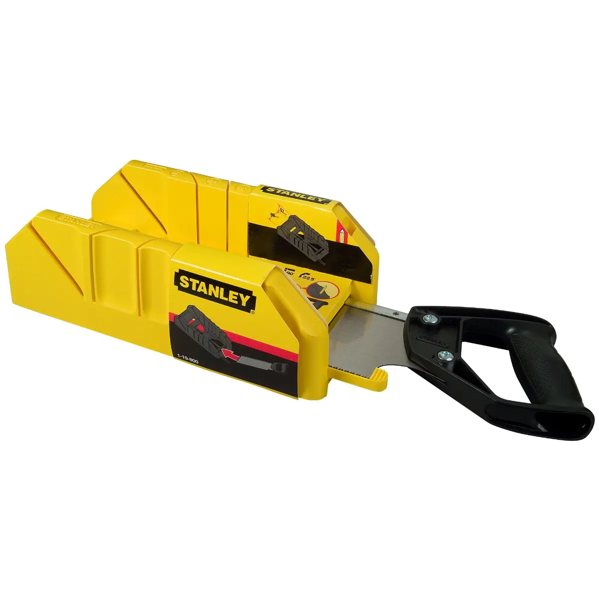 STANLEY Gehrungslade Ku. mit Rückensäge 350x143x95 mm