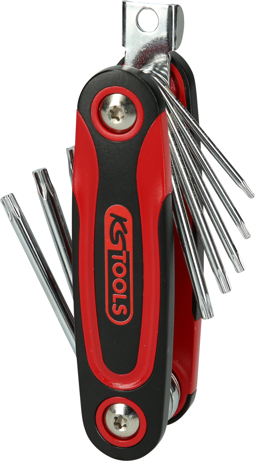 KS Tools Torx-Winkelstiftschlüssel-Klapphalter, 8-tlg