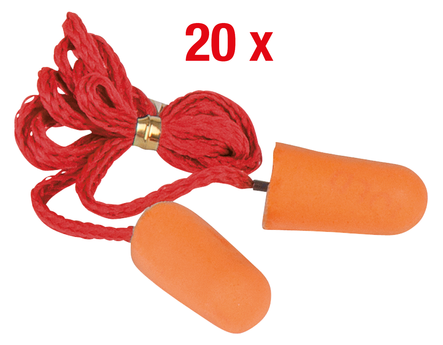 KS Tools Ohrstöpsel PU, mit Schnur, 20 Paar