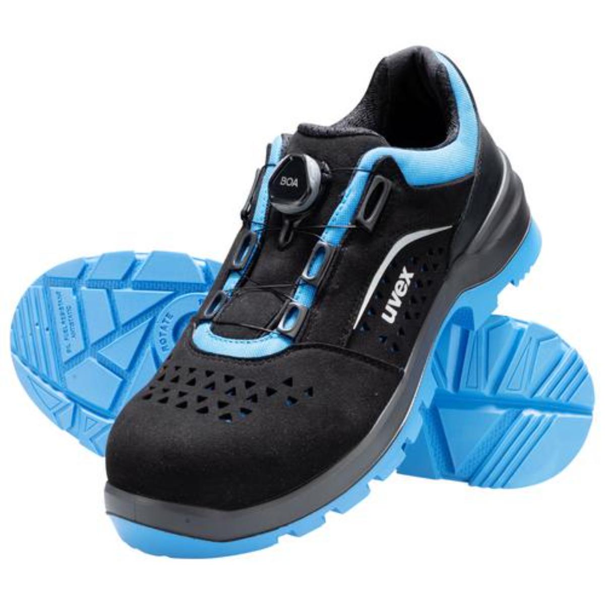 uvex 2 xenova BOA Sicherheitsschuh S1P Halbschuh gelocht