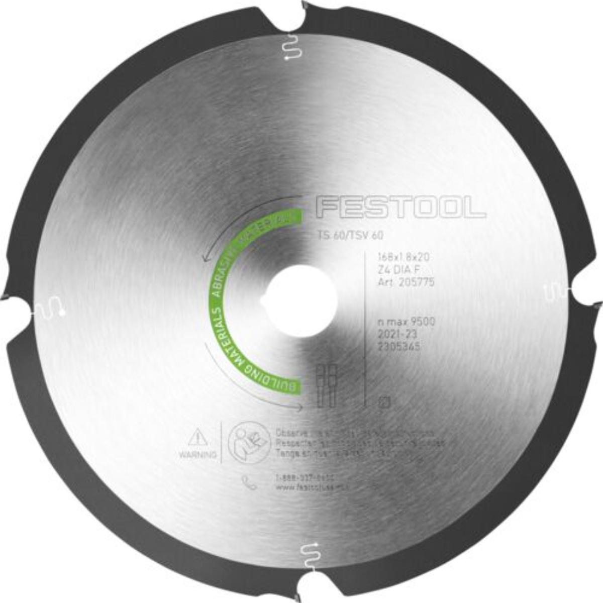 Festool Diamant-Kreissägeblatt ABRASIVE MATERIALS DIA F4