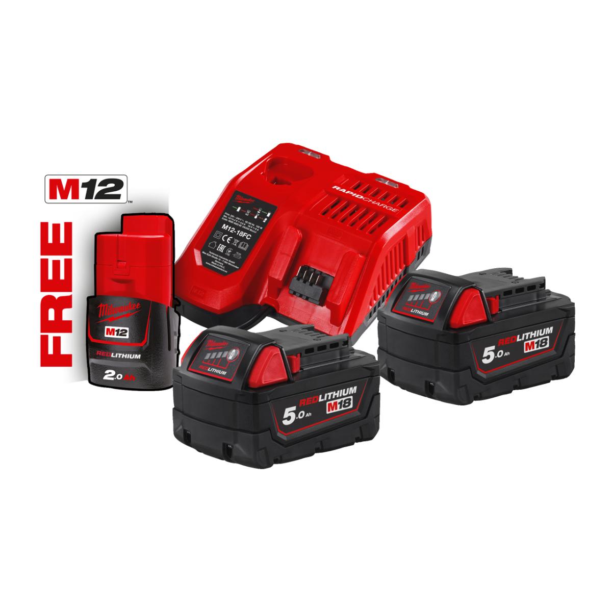 Milwaukee 18V Starterset Energie-Akku-Set M18 NRG-502