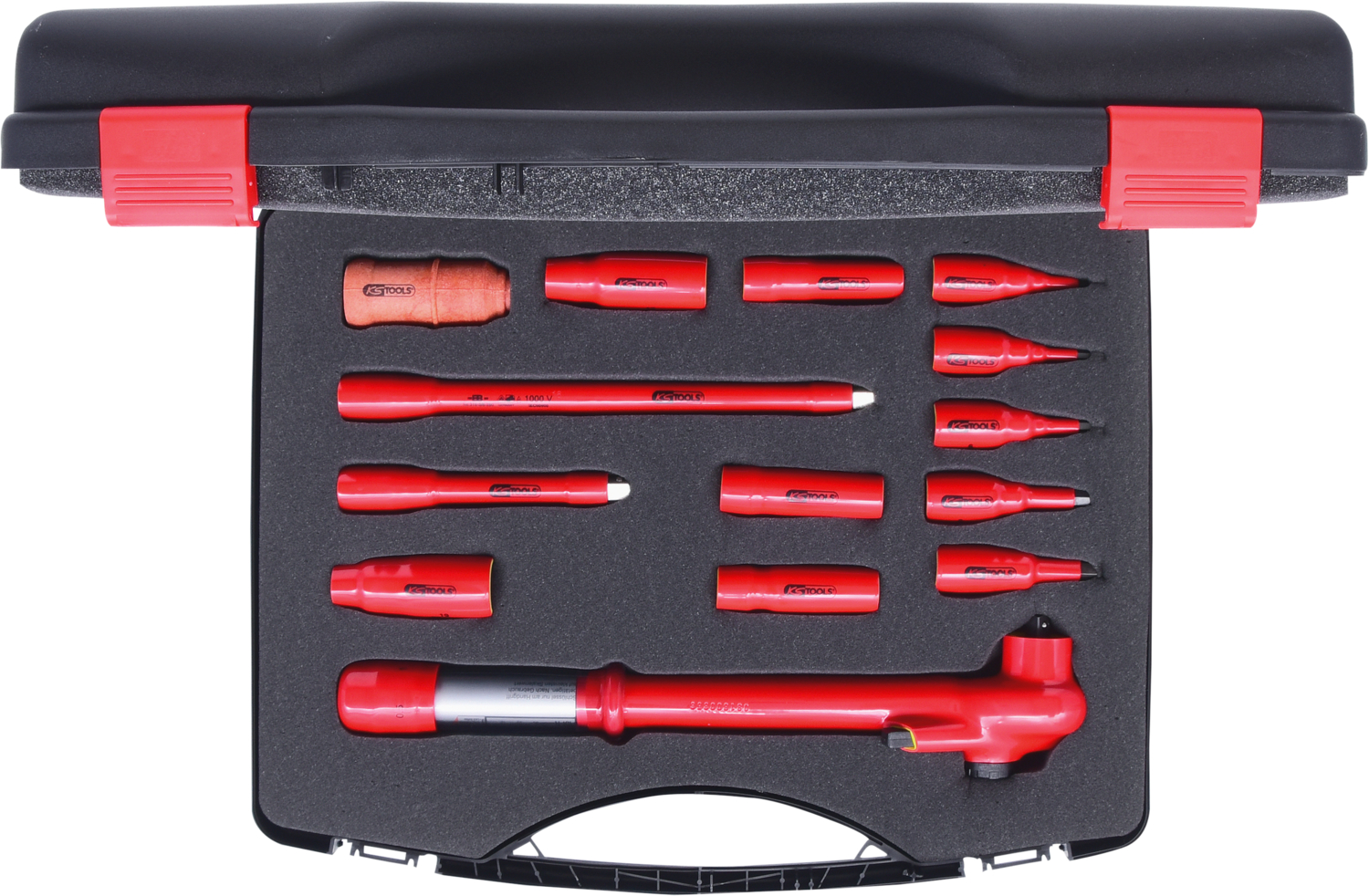 KS Tools 3/8" Steckschlüssel-Satz mit isolierten Werkzeugen, 14-tlg