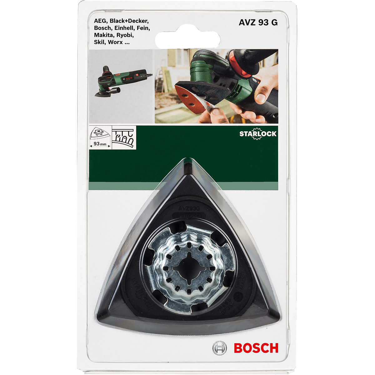 Bosch Starlock Schleifplatte AVI 93 G, 93 mm