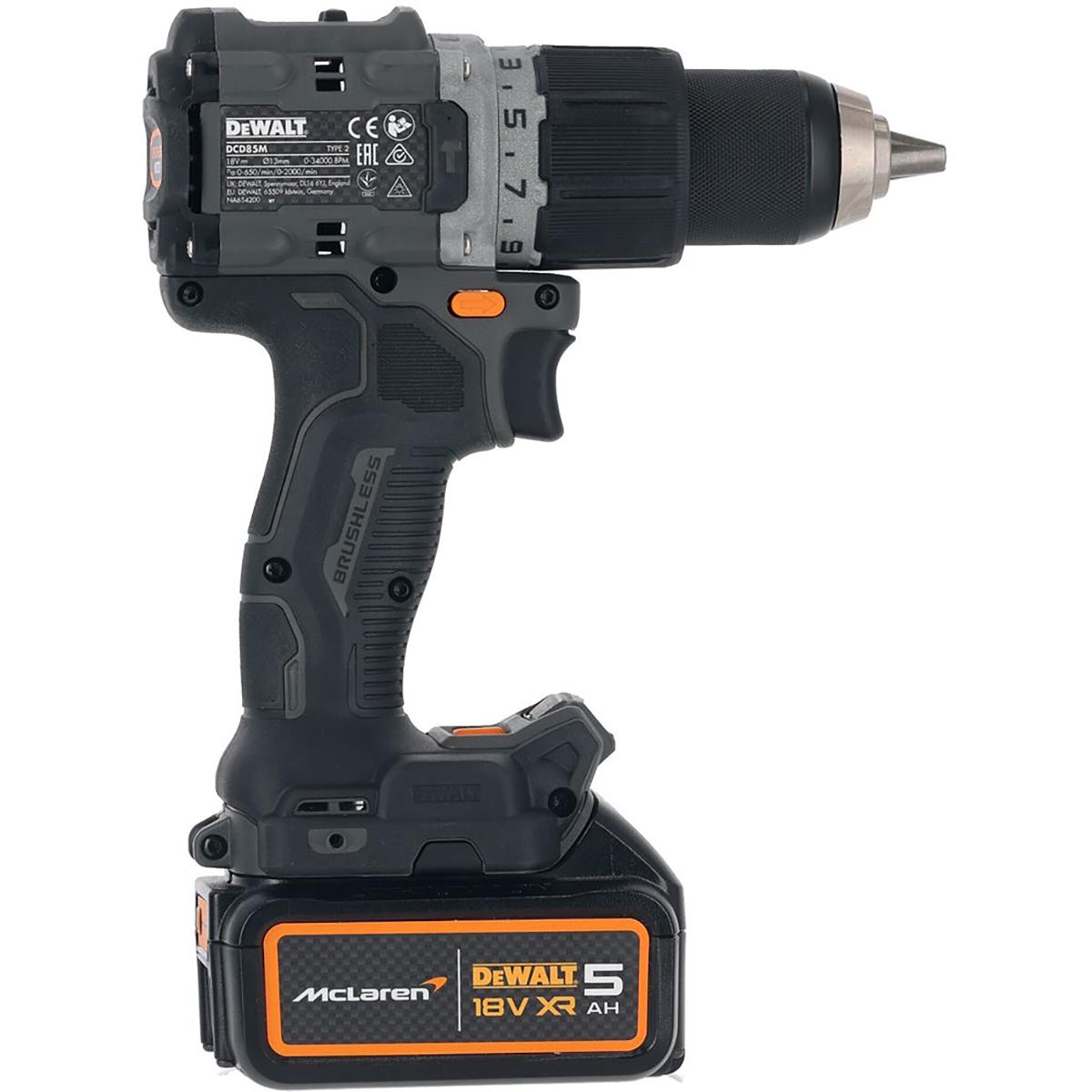 DEWALT Mclaren Schraubendreher, Schlagbohrmaschine 18 Volt 5.0 Ah Li-Ion