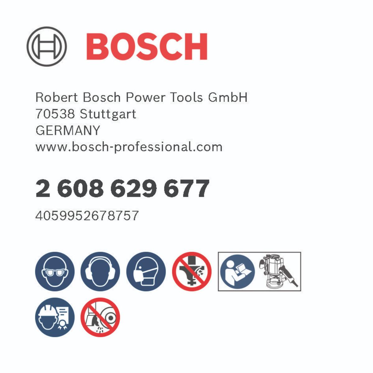 Bosch PRO Bündigfräser mit obenliegendem Führungskugellager Schaft 8 mm