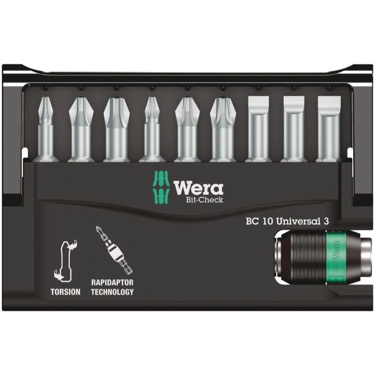 Wera Bit-Check 10 Universal 3, 10-teilig