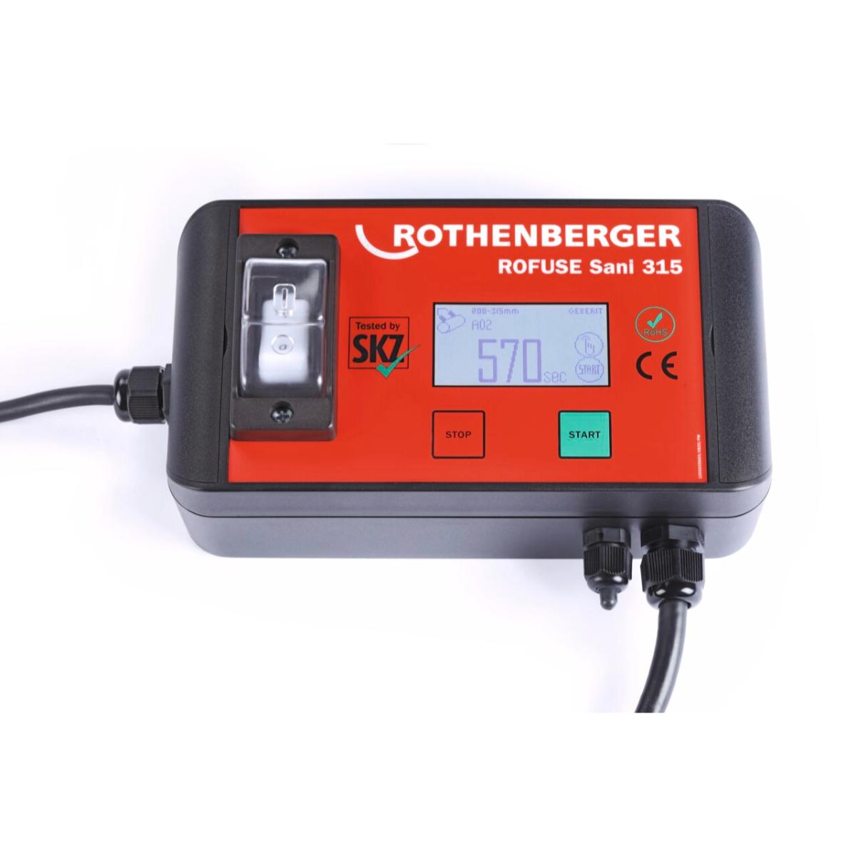 ROTHENBERGER Universal Heizwendelschweißgerät ROWELD ROFUSE Sani 315 im ROCASE