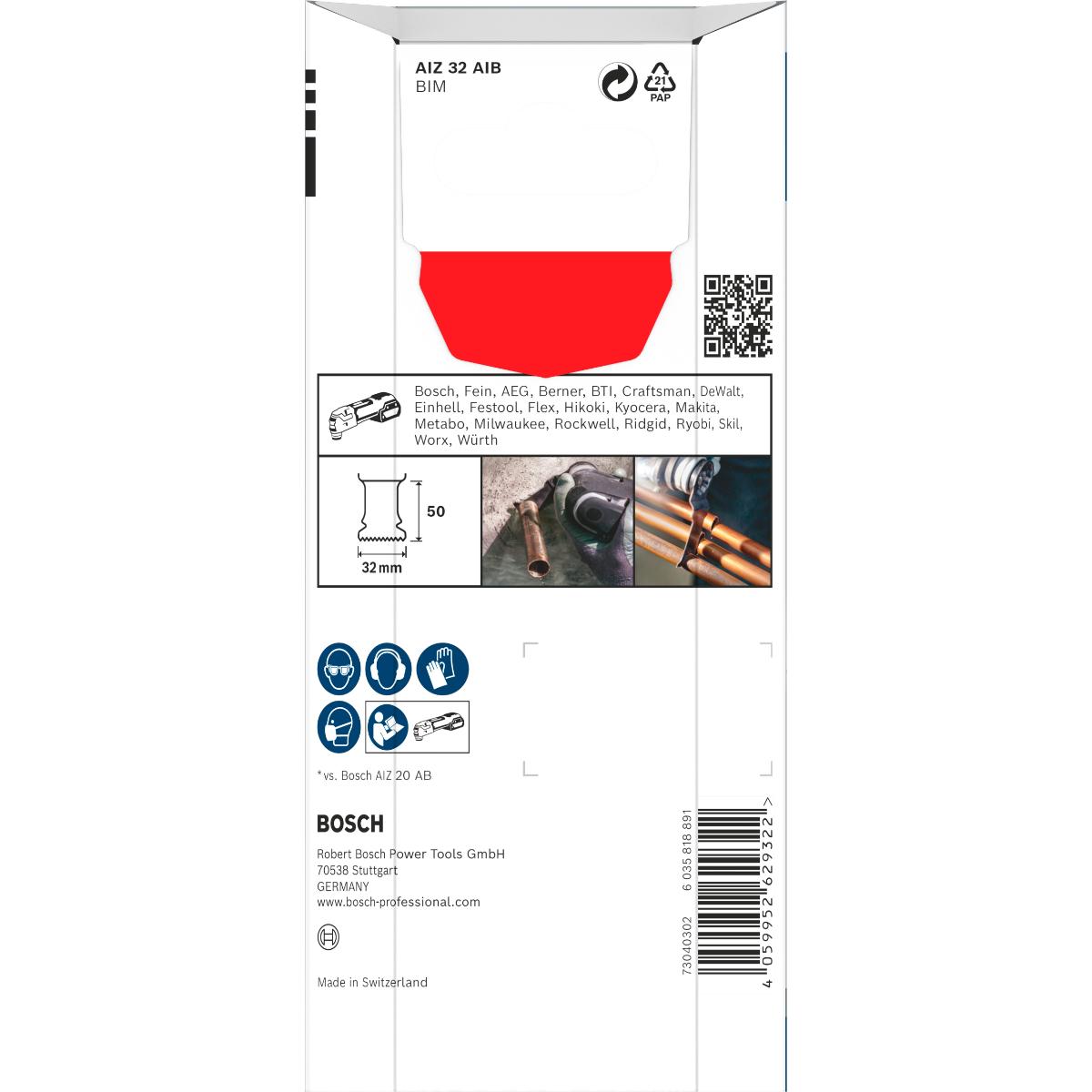 Bosch PRO AIZ 32 AIB Blatt für Multifunktionswerkzeuge,32 x 50 mm