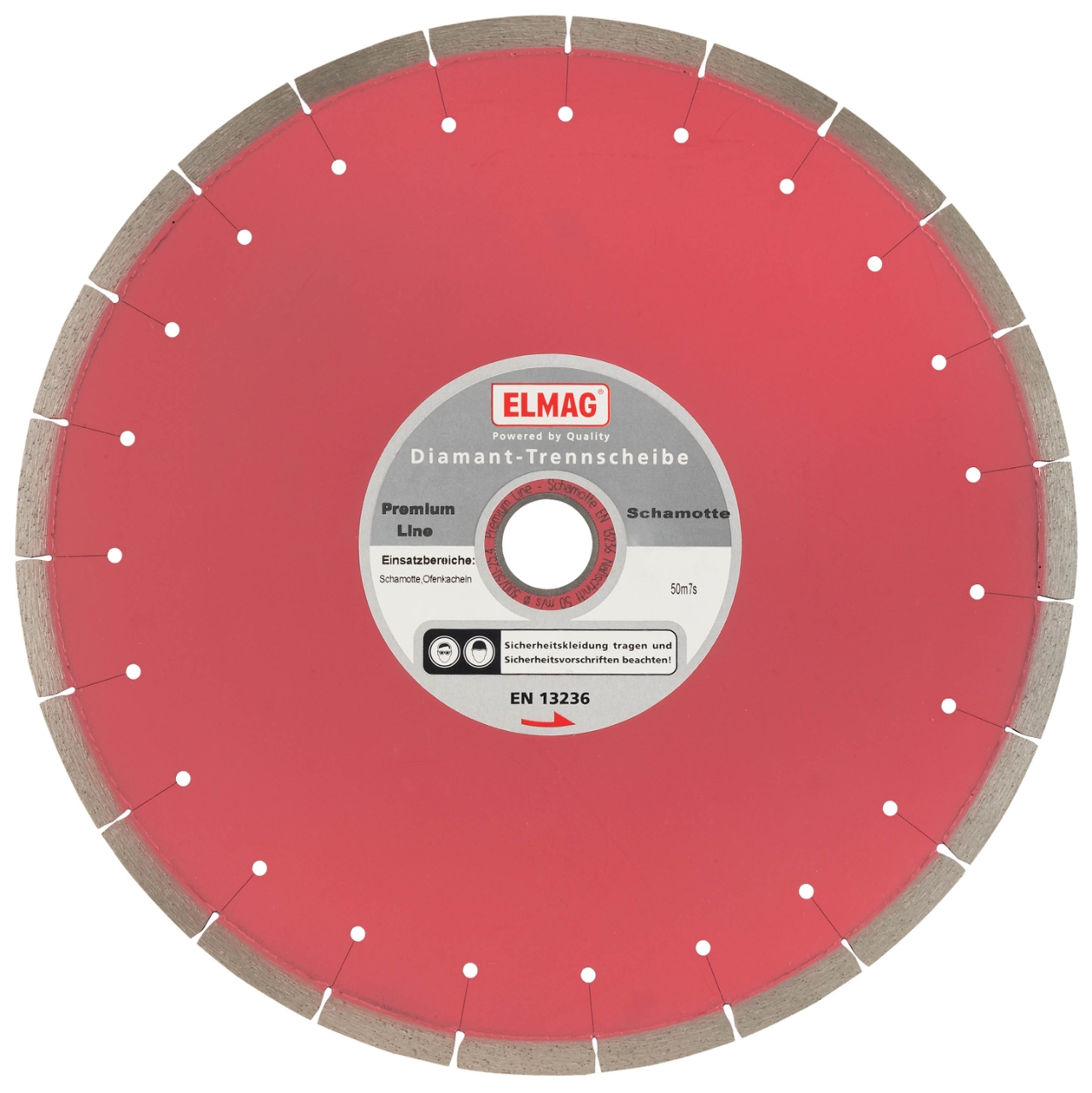 ELMAG Diamantscheibe PREMIUM LINE - SCHAMOTTE (Bohrung: 30,0 mm)