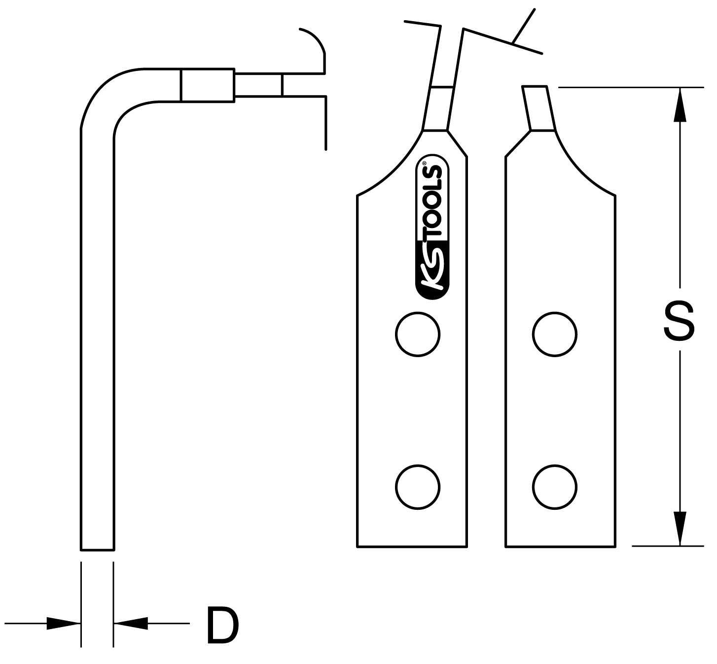 KS Tools Ersatzspitzen 90°