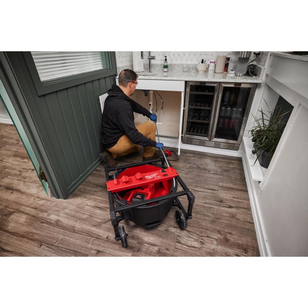 Milwaukee M18 Hochgeschwindigkeits-Rohrreiniger mit flexibler Welle M18HSFSM-122
