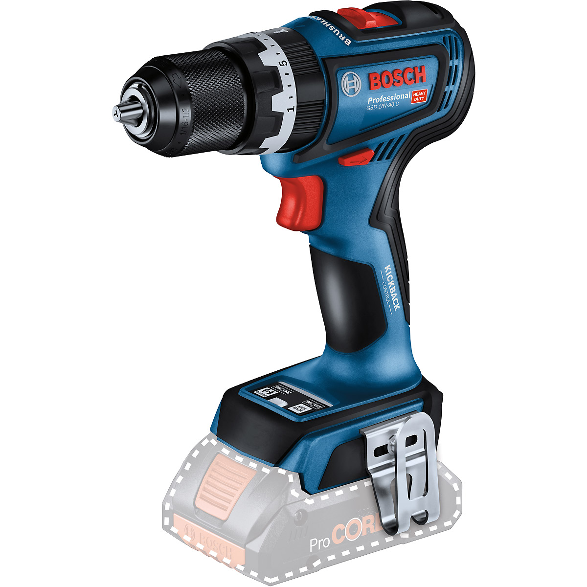 Bosch Akku-Schlagbohrschrauber GSB 18V-90 C, Solo-Gerät