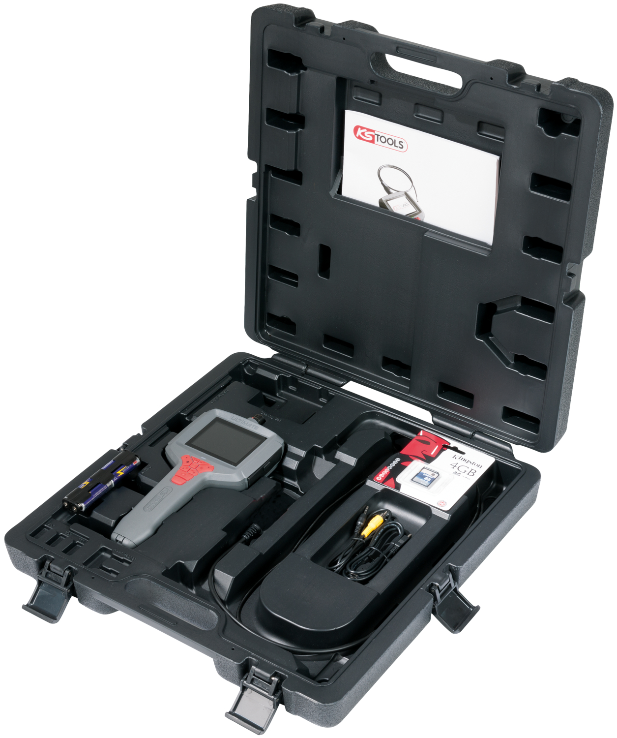 KS Tools ULTIMATEvision MASTER Videoskop-Satz,6-tlg,halbstarr 2m,Ø3,9mm