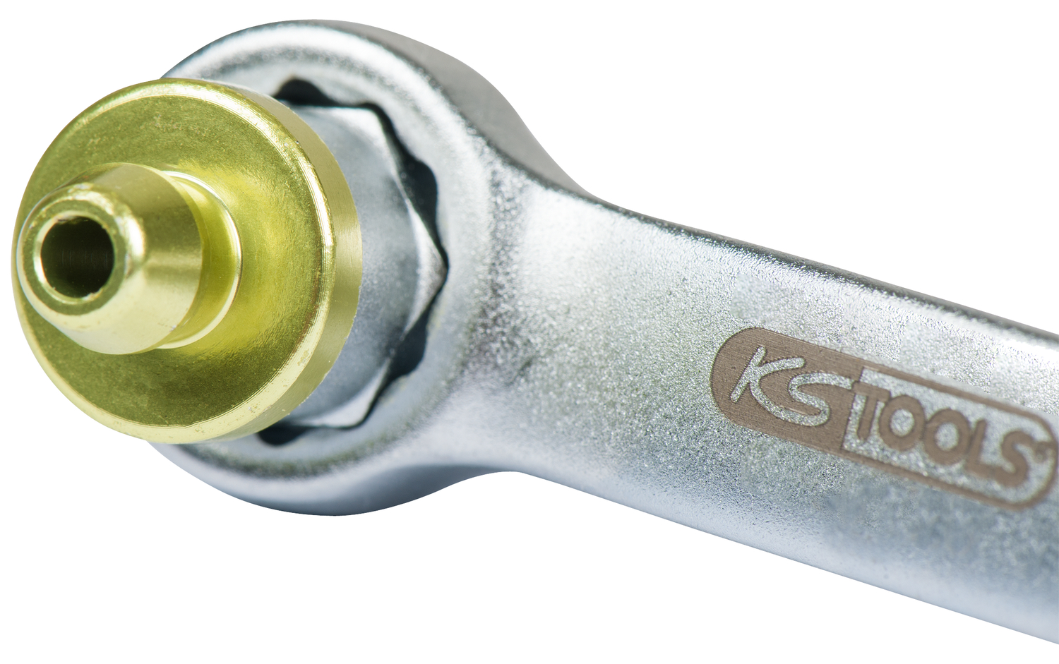 KS Tools Bremsen-Entlüftungsschlüssel, extra kurz, 7 mm, grün