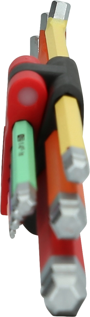 KS Tools Kugelkopf-Innensechskant-Winkelstiftschlüssel-Satz, 108° abgewinkelt, 9-tlg