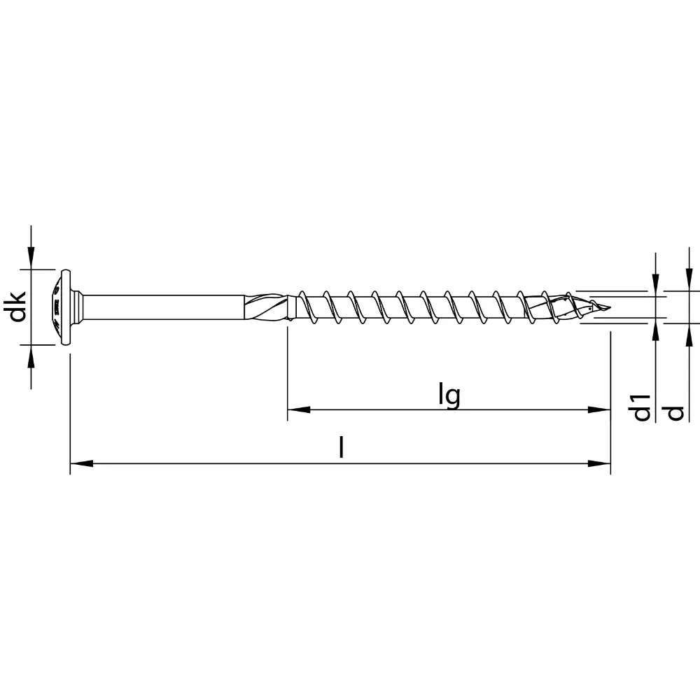 HECO TOPIX-plus 6,0 x 280, Tellerkopf, T-25, TG, A3K, 100 St.