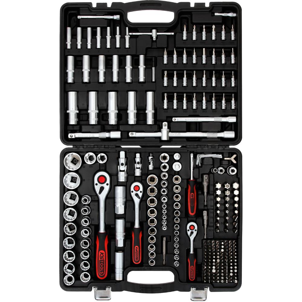 KS Tools 1/4 Zoll+3/8 Zoll+1/2 Zoll Steckschlüssel-Satz, 255-tlg