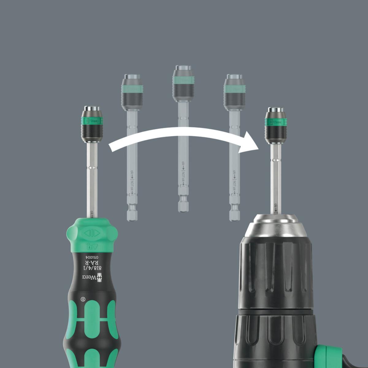 Wera Kraftform Kompakt 25 RA-R mit Tasche, 6-teiliges Set