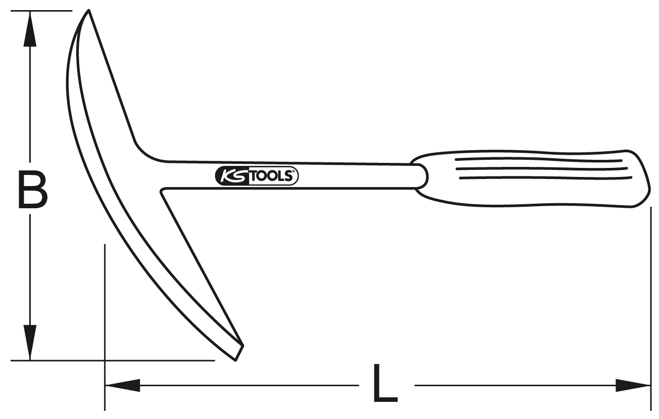 KS Tools BRONZEplus Handpickel 380 mm