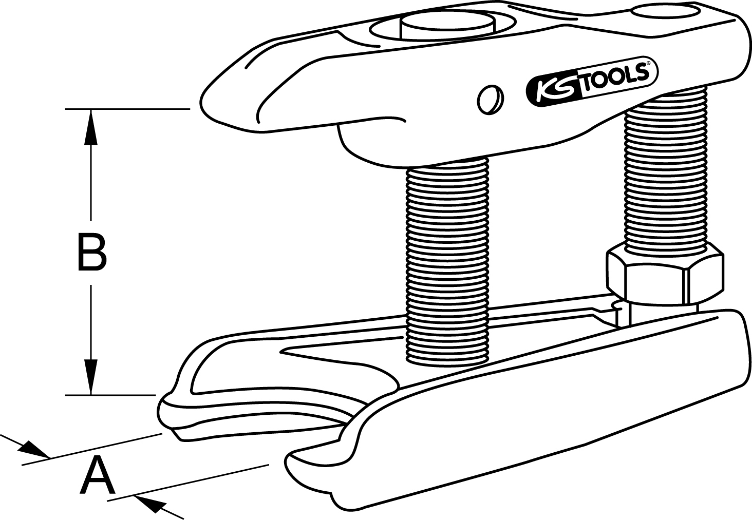 KS Tools Universal-Kugelgelenk-Abzieher
