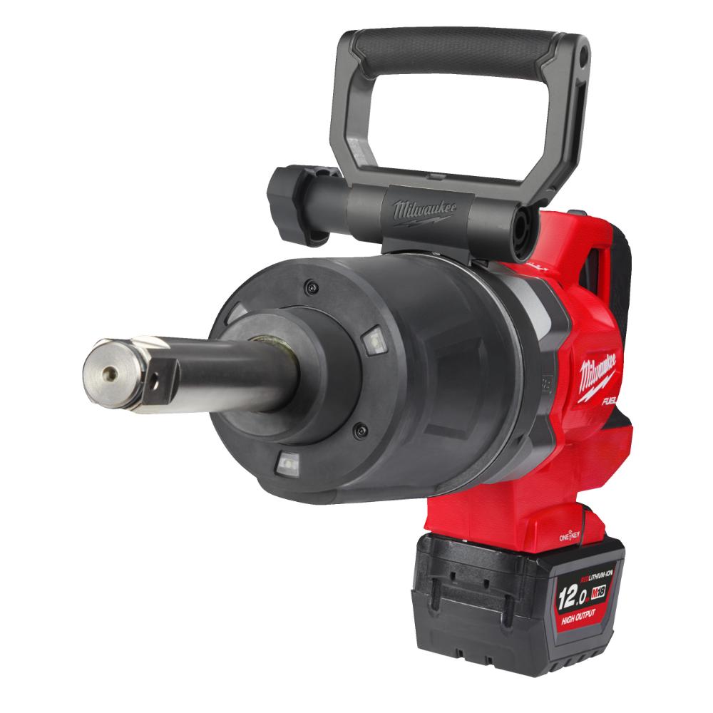 Milwaukee M18 FUEL ONE-KEY 1 Zoll-Akku-Schlagschrauber mit Sprengring und langem Schaft