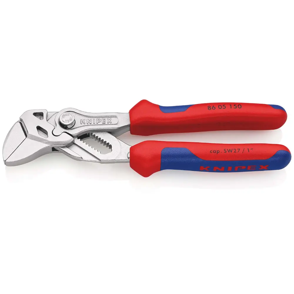 KNIPEX Zangenschlüssel Zange und Schraubenschlüssel in einem Werkzeug verchromt 150 mm