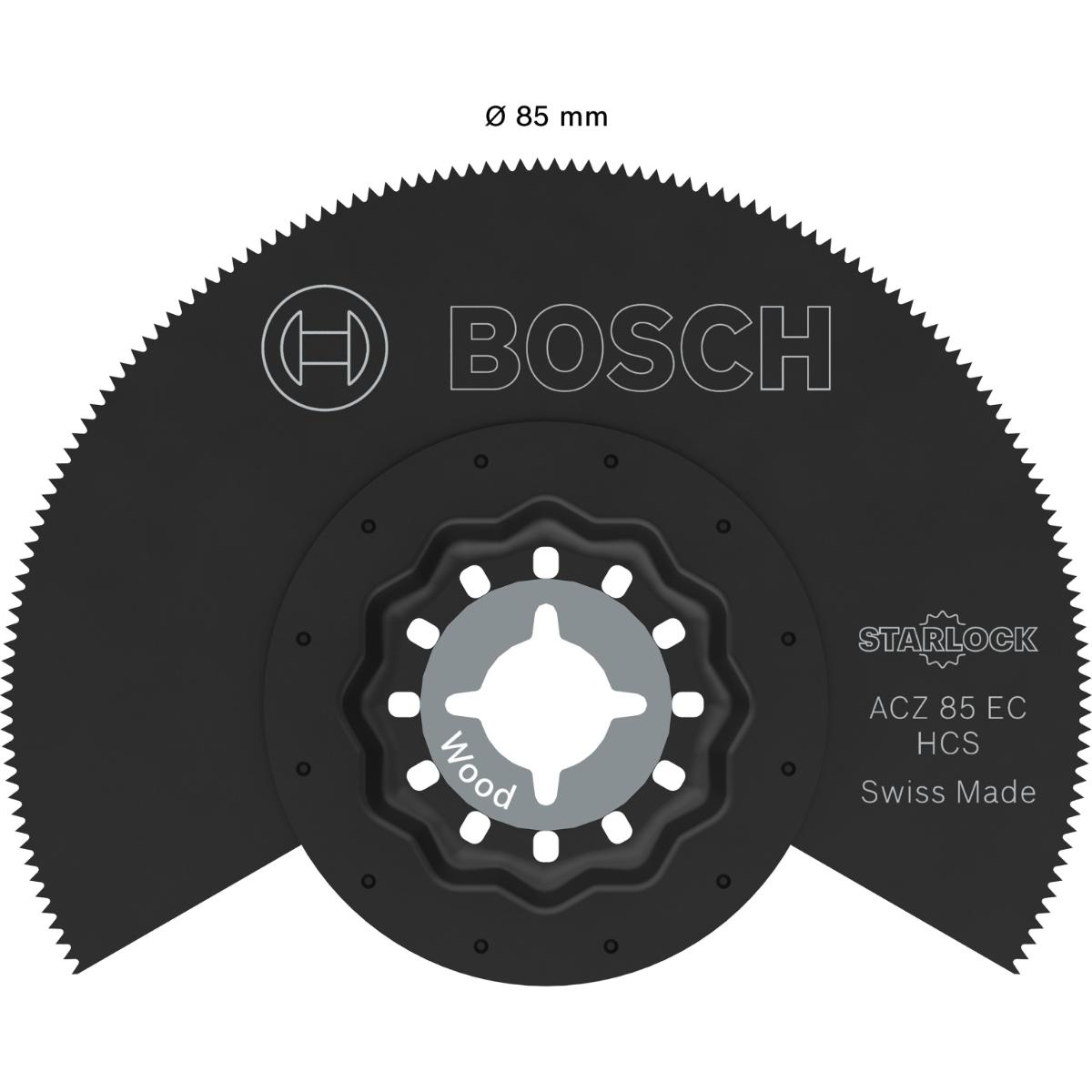 Bosch ACZ 85 EC Holz Segmentsägeblatt, Starlock, 85 mm, 10-Stück