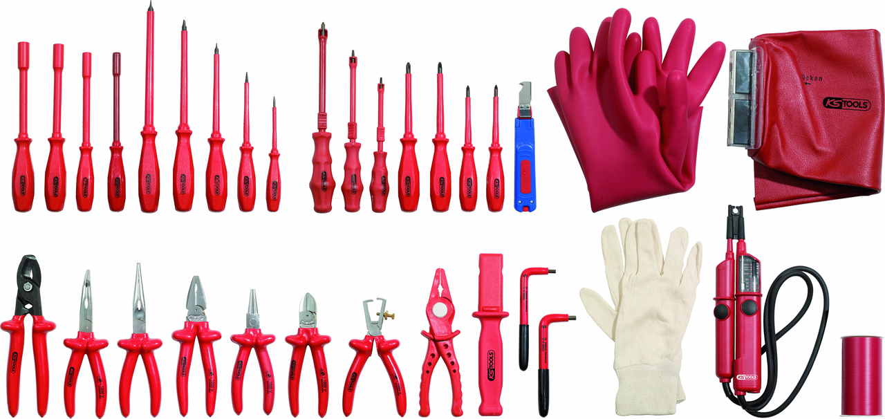 KS Tools Profi Elektriker-Werkzeugsatz, 30-tlg