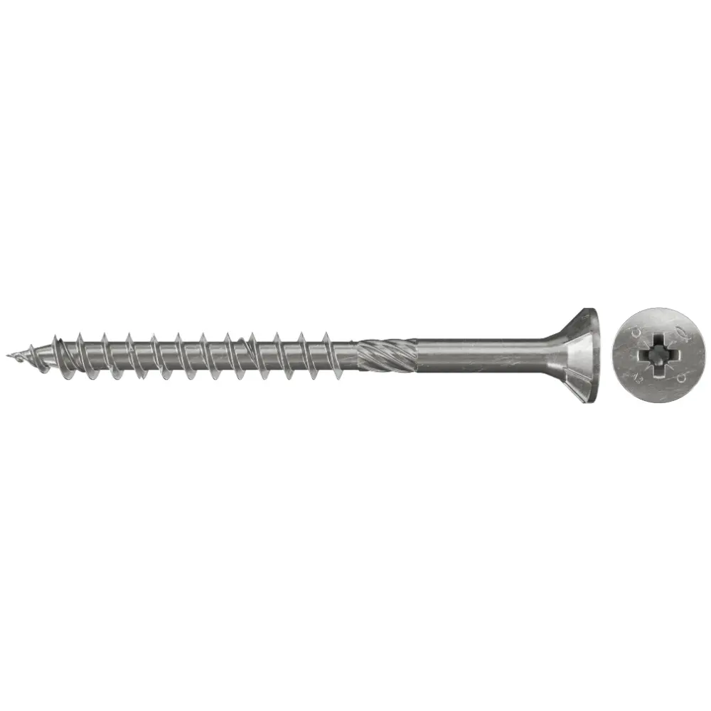 Fischer Spanplattenschraube PowerFast 4,0x40 FPF-SZ A2P, Senkkopf PZ, A2, Teilgewinde