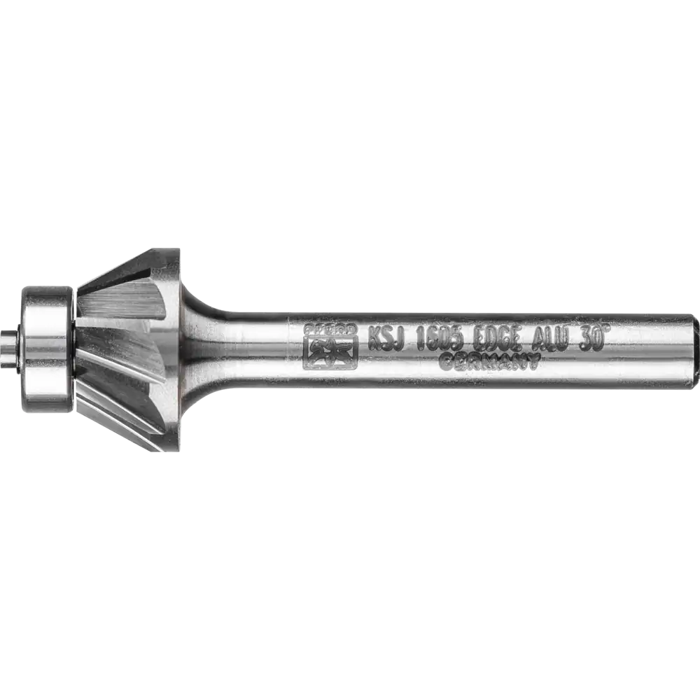 PFERD TOOLS Hartmetall Frässtift EDGE ALU Kegel KSJ 30° Ø 16x05 mm Schaft-Ø 6 mm Kantenbearbeitung Alu