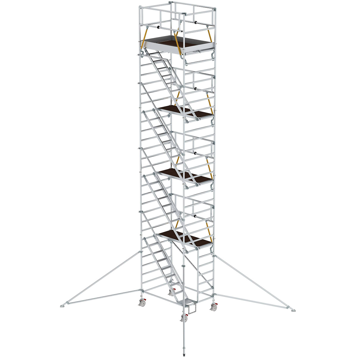 Munk Rollgerüst SG 1,35 x 1,80 m mit Schrägaufstiegen & Ausleger