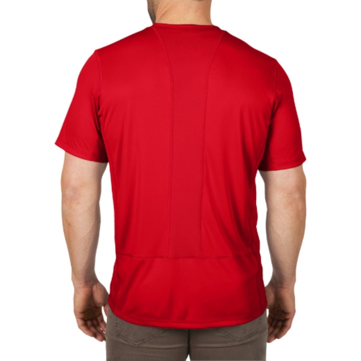 Milwaukee Workskin Funktions-T-Shirt rot mit UV-Schutz