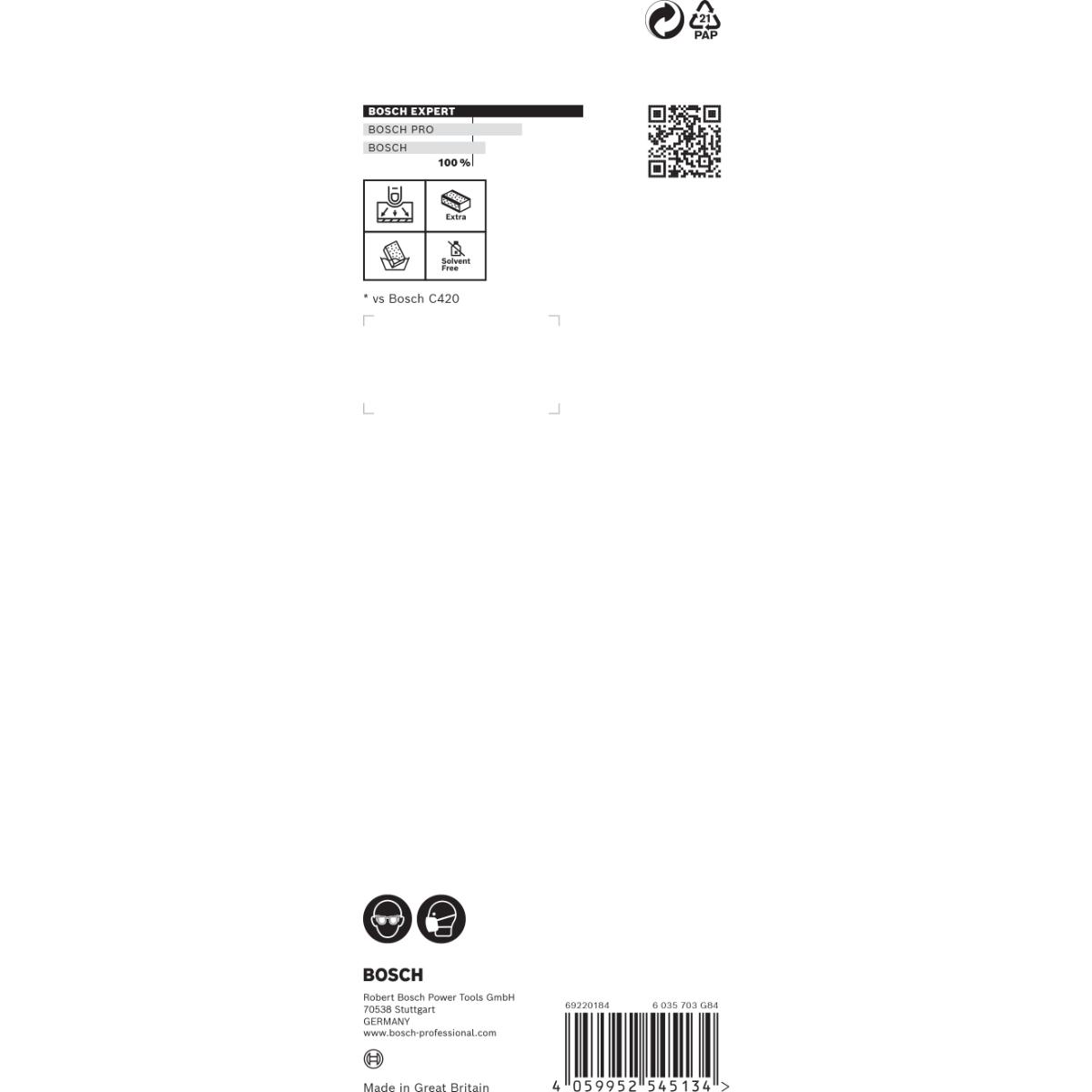 Bosch EXPERT S471 Standard Block, 69 x 97 x 26 mm, M, F, SF, 3-tlg.. für Handschleifen