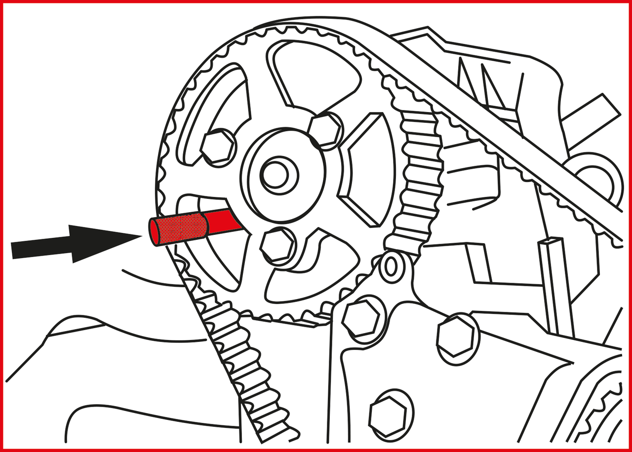 KS Tools Motoreinstell-Werkzeug-Satz für Fiat - PSA, 15-tlg