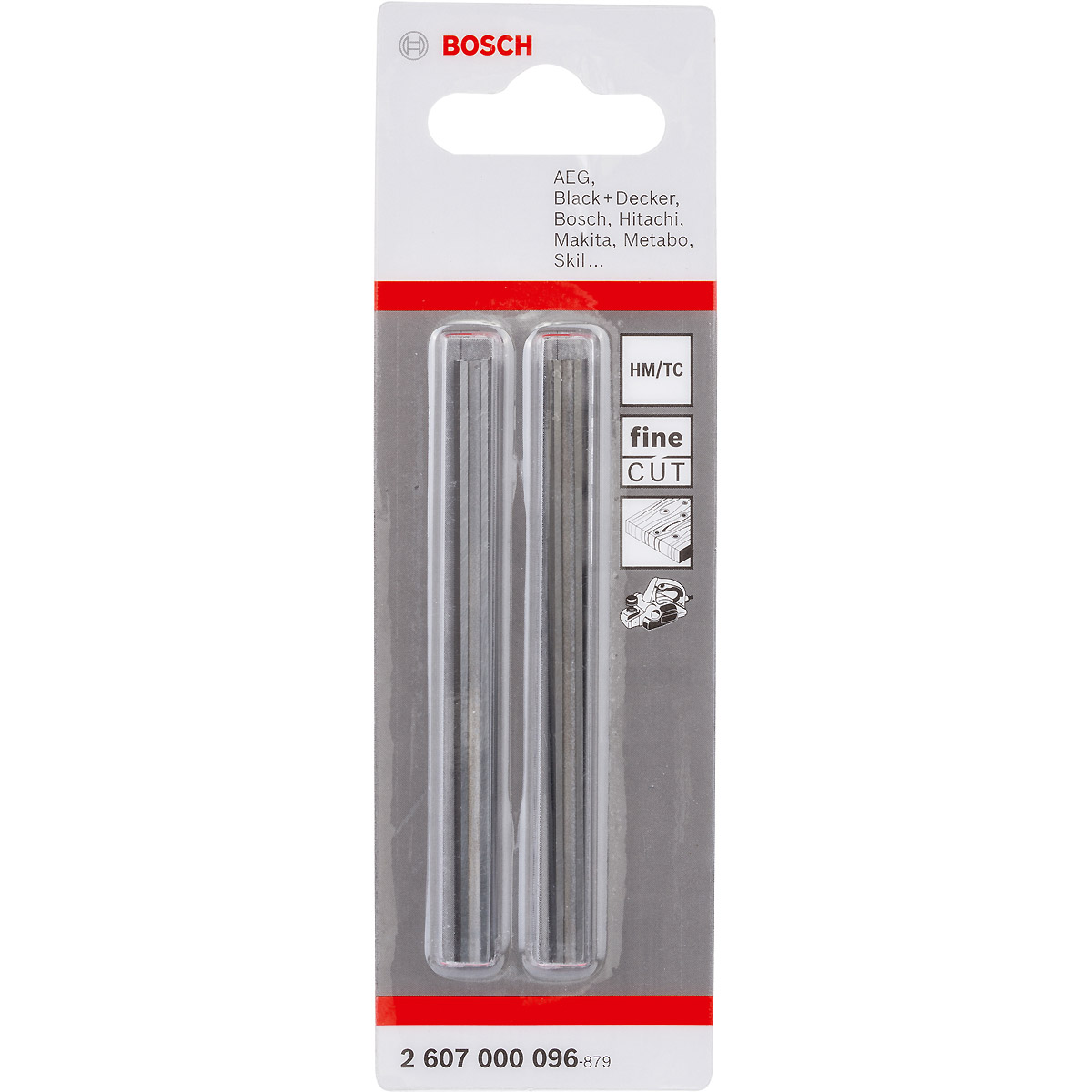 Bosch Hobelmesser, 82 mm, gerade, Carbide, 40°, 2 Stück