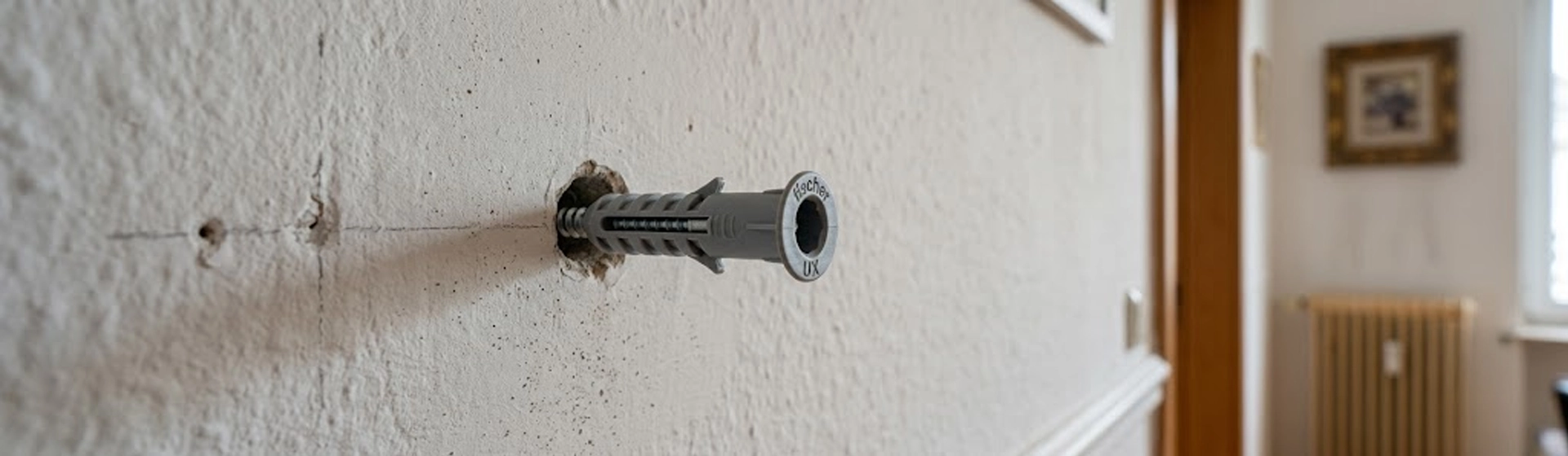 Fischer Dübel, Wand