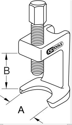 KS Tools Kugelgelenk-Ausdrücker, 24 mm