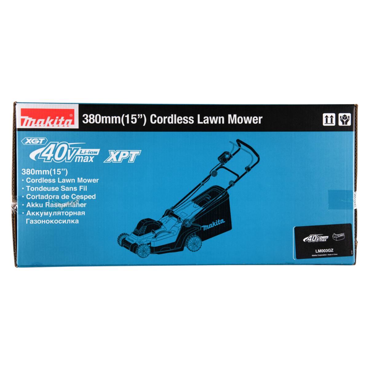 Makita Akku-Rasenmäher XGT 40V max. - 38 cm - 40 l - LM003GZ