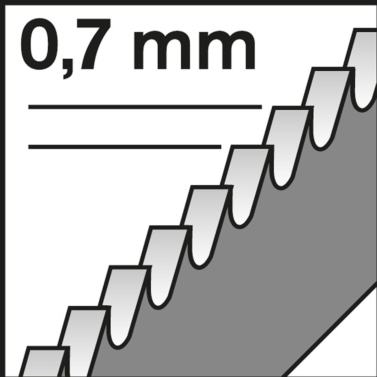 Bosch Stichsägeblatt U 118 G Basic for Metal, 3er-Pack